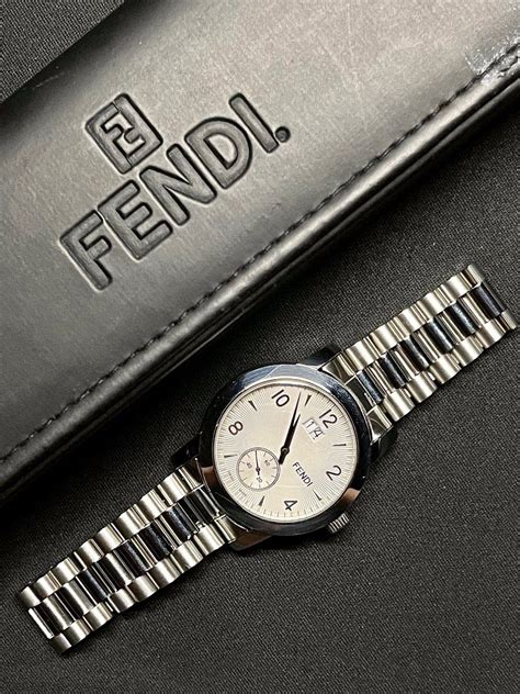 New Battery N MINT FENDI Orologi 2100G Men's Quartz Date 